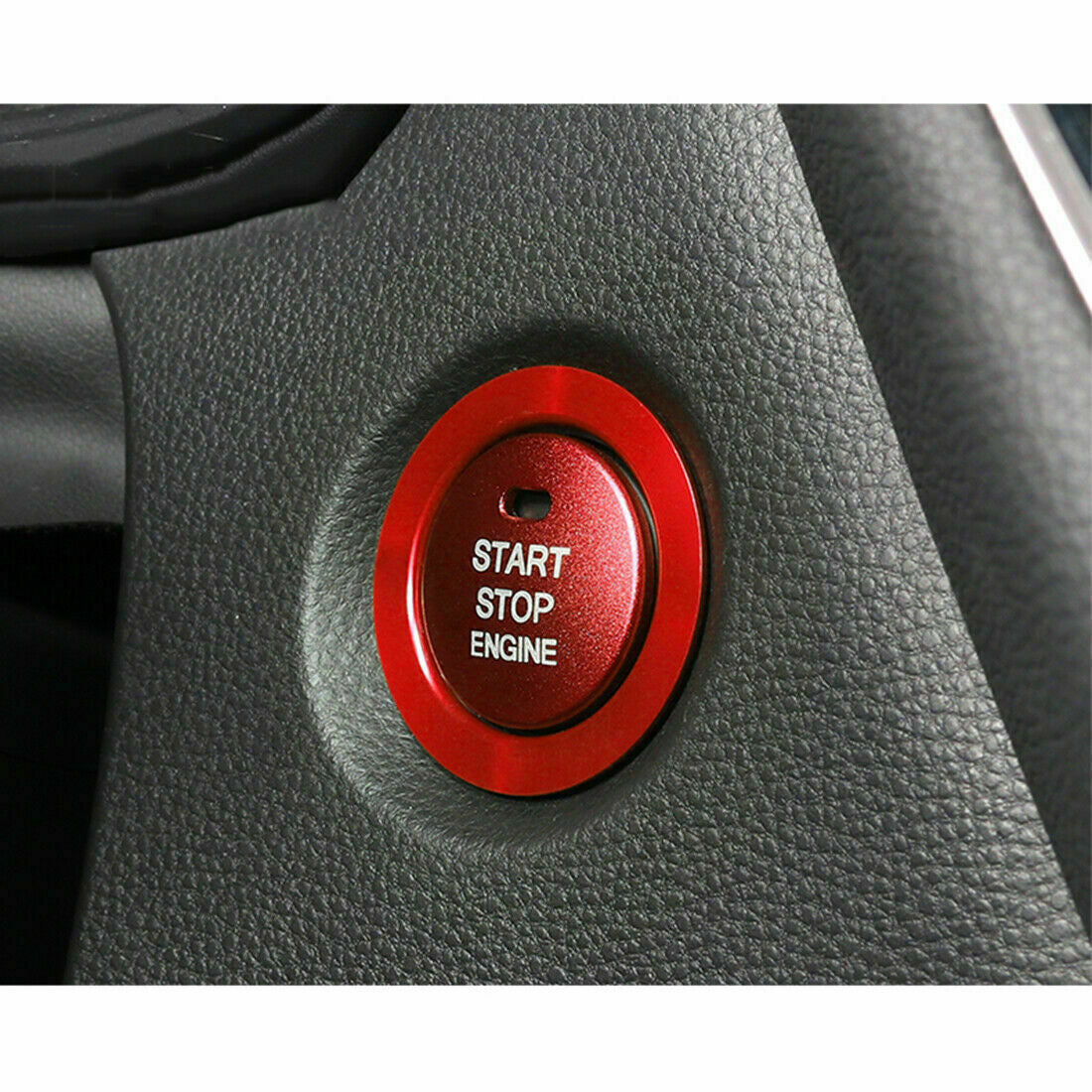 Red Aluminum Engine Start Stop Button Cover Decal Trim for Toyota for Corolla 19-23