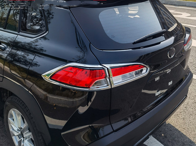 Chrome Rear Tail Light Lamp Frame Cover Trim 4X for Toyota for Corolla Cross 22-2024