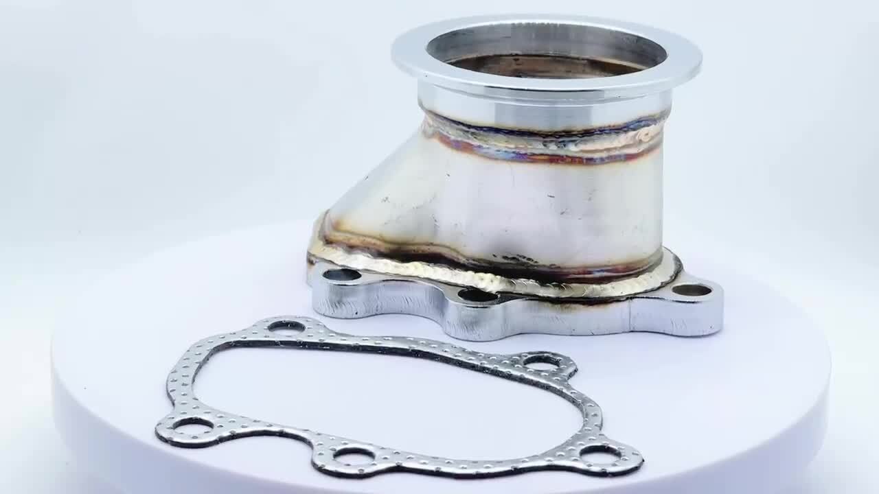 2.5 63mm V- band Clamp Flange Turbo Down Pipe Adapter Fit For T25 T28 GT25 GT28