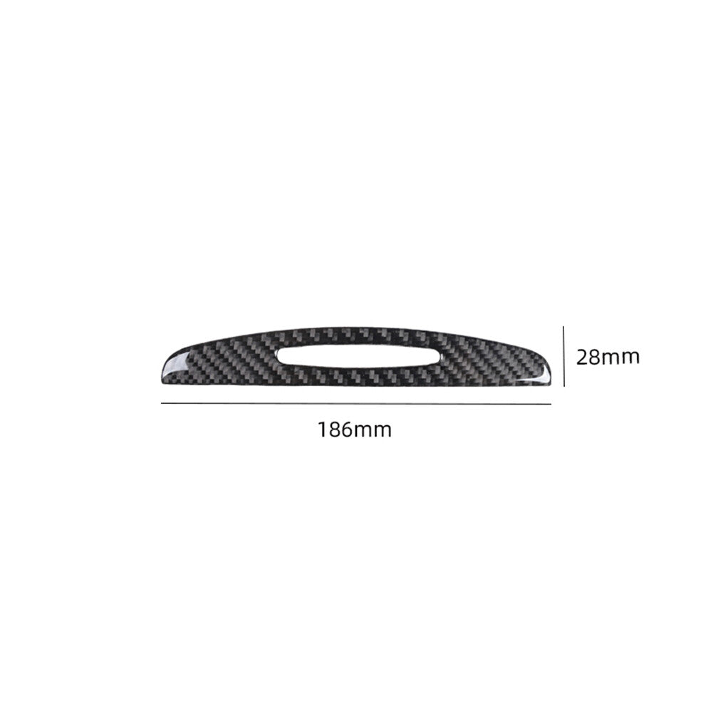 Carbon fiber floor console cup holder pull-out trim for Chrysler 300 2015 - 22