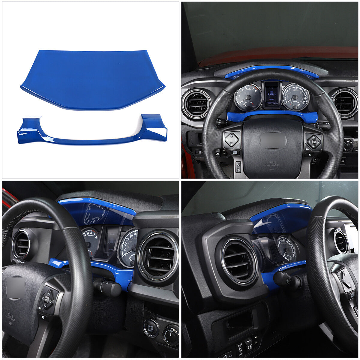 Black interior door and window trim, scratch-resistant, suitable for Toyota FJ Curiser.