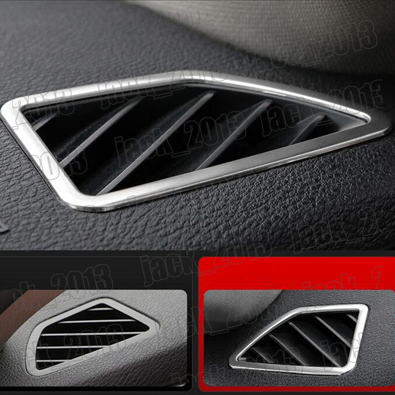 for BMW X5 E70 2007 - 2013 2pcs Steel Car Dashboard Upper Air Vent Cover Trim