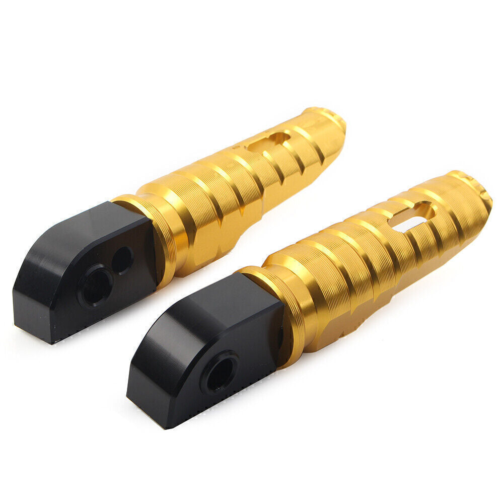 Fit Street Scrambler 900 T100 Pair Rear Footrests Foot Peg Rear Rest Pedal Gold