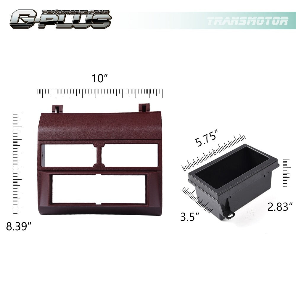 Radio Dash (1988-1994) Black and White for Gmc