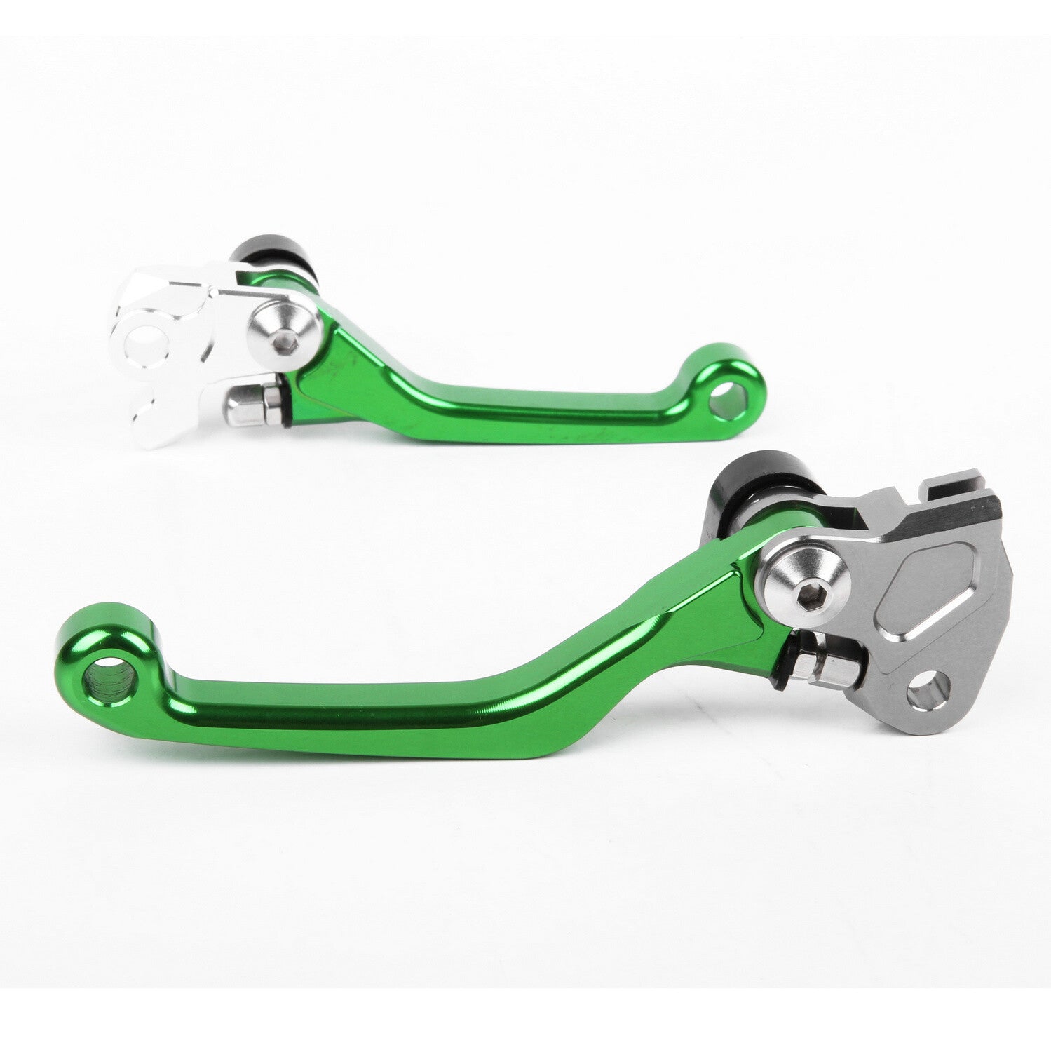 For Kawsaki KX100 2001-2020 / KX500 2004 Clutch Brake Levers CNC Pivot Green US