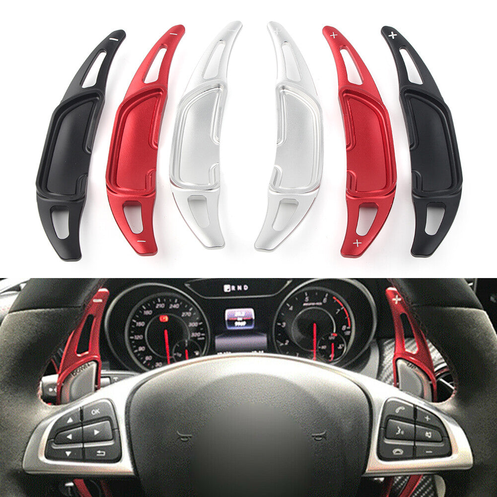 2x Steering Wheel Shift Shifter Paddle for Benz GLA45 SL63 A45 C63 E63 S65
