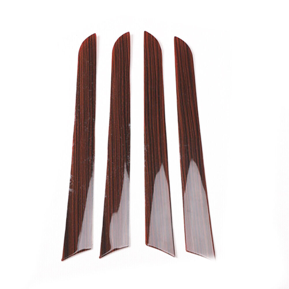 Inner Door Panel Cover Decor Strip Trim 4PCS Fit for Audi A5 2008-2016 Red Wood