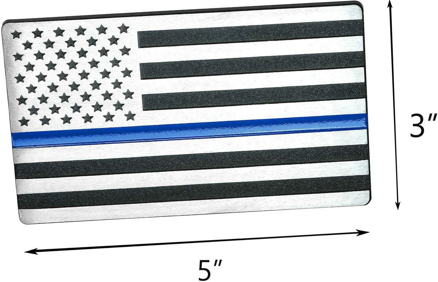 Car side fender rear boot badge chrome black and blue American flag applicable to for Audi