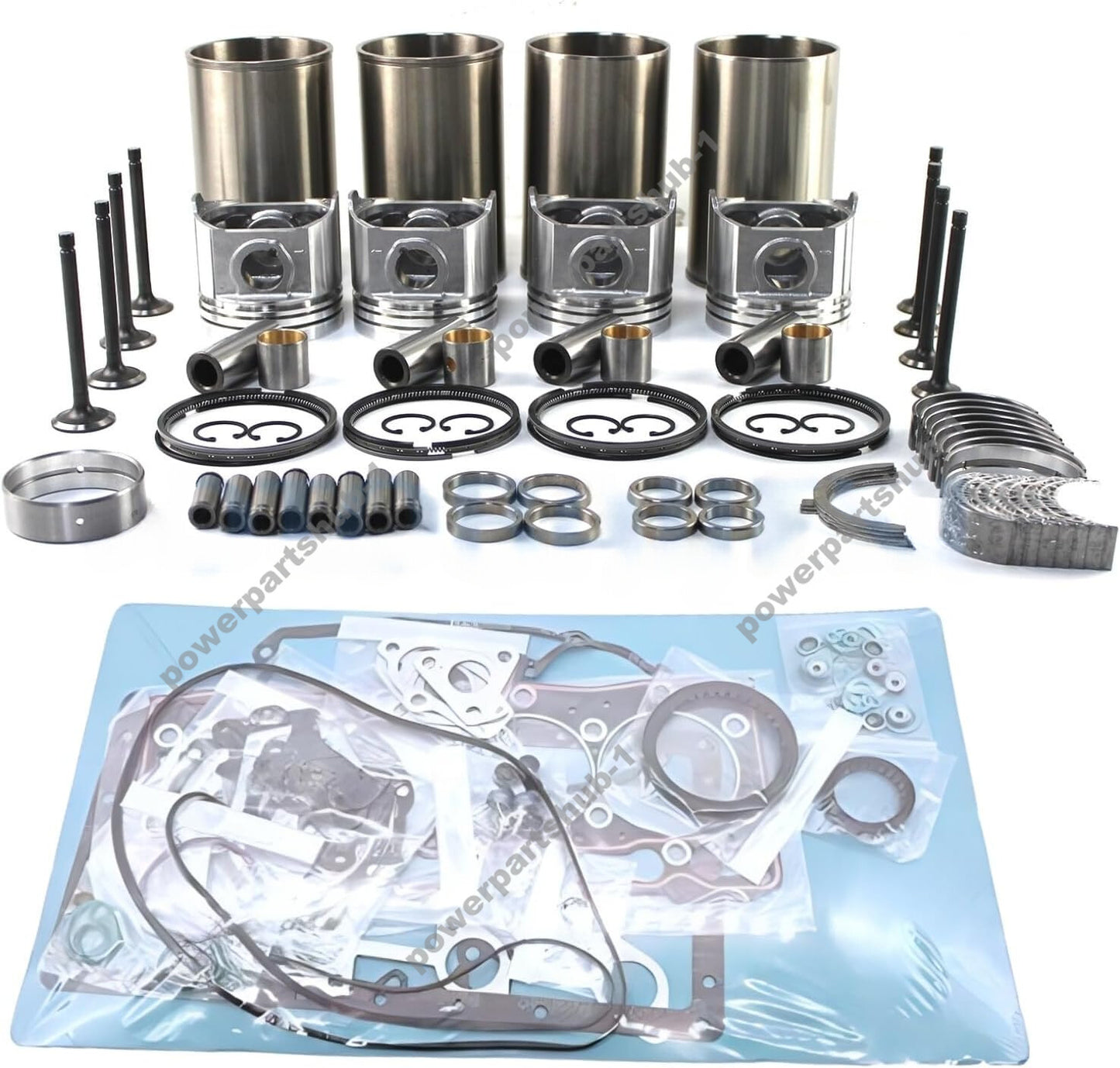 Overhaul Rebuild Kit with Valve Kit for Isuzu DMAX 4JK1 4JK1T Engine