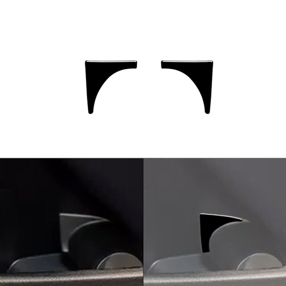 2Pcs Glossy Black Front Door Cup Holder Cover Trim for Ford Ranger 2019-2022