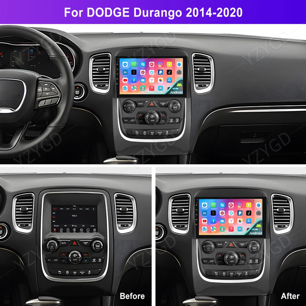for Dodge Durango 2014-2020 Stereo 9 Android Car Radio GPS Navi Carplay Screen