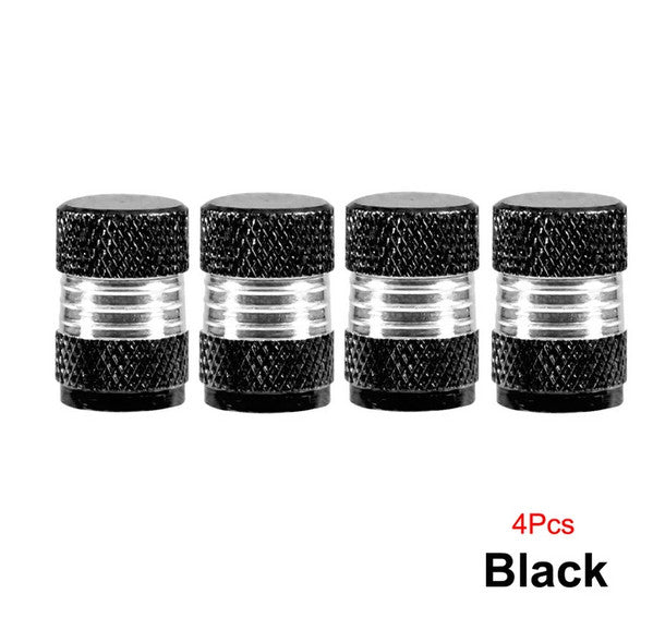4-piece car tire valve cover rod air dust cover dustproof blue bomb for Volvo