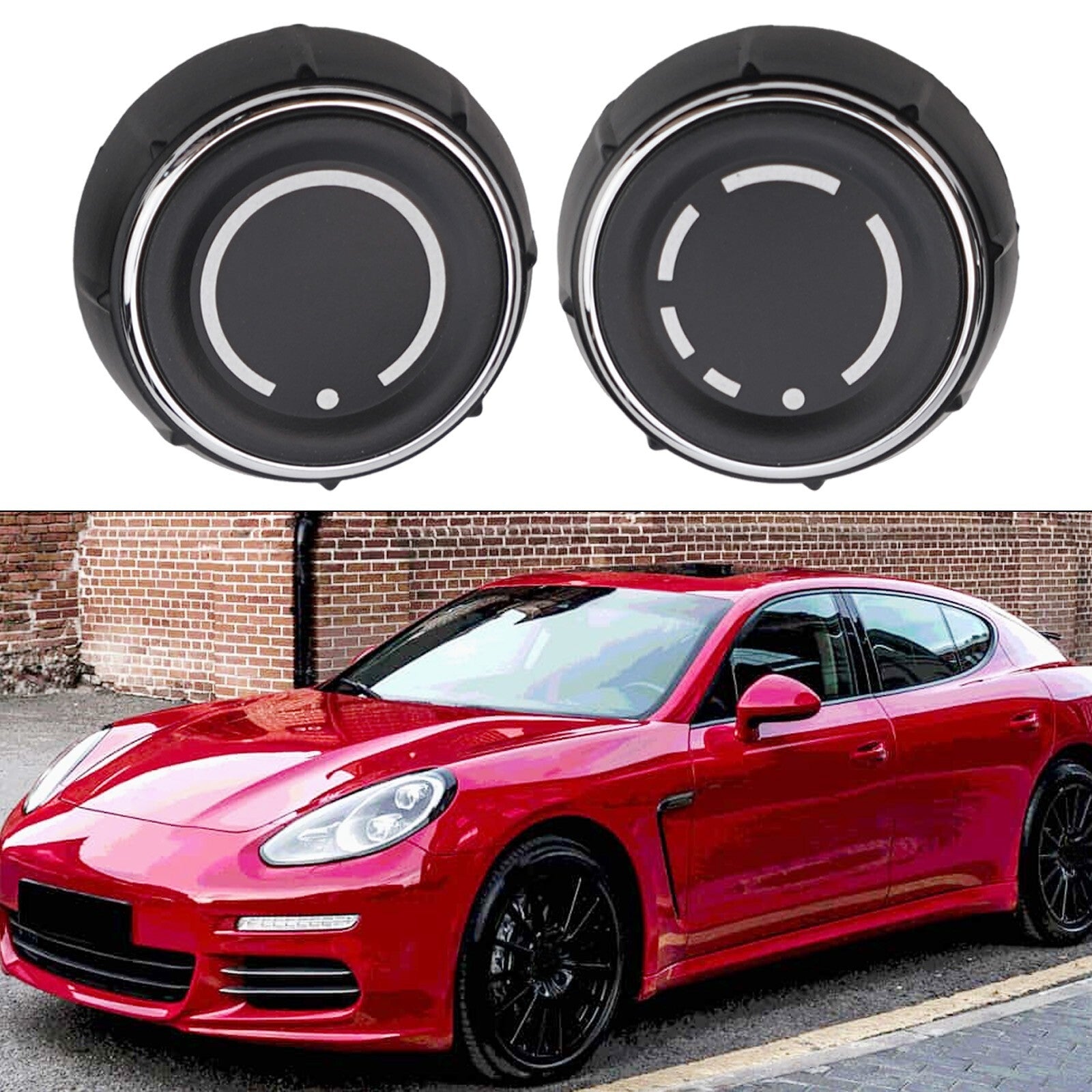 RightLeft Dash Volume Control-Knob Cover For CAYMAN 991 2PCS for Porsche