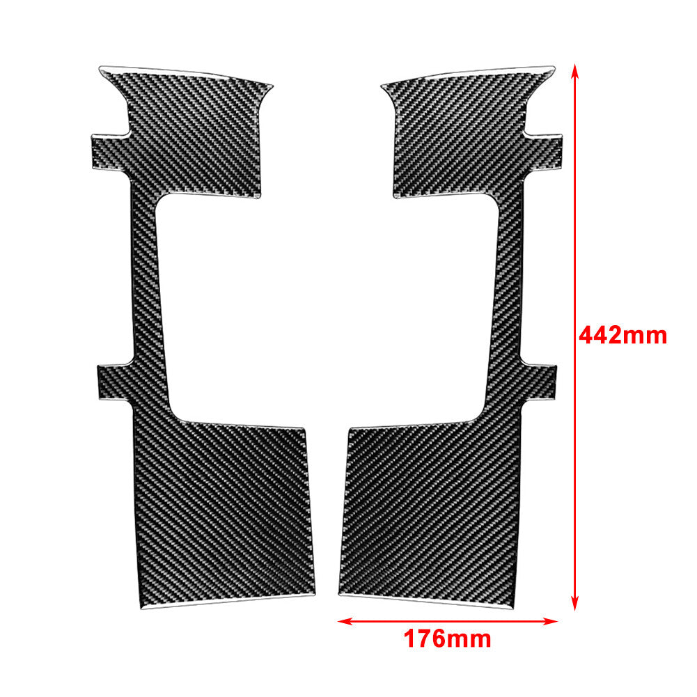 Carbon Fiber for Seat Belt Panel Cover Trim for Toyota Tundra 2014-2021 15 16