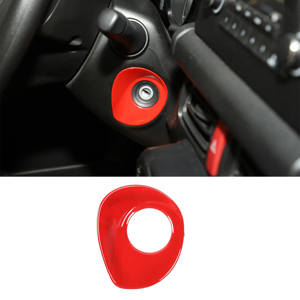 Red ABS Interior Ignition Start Switch Key Jack Cover for Suzuki for Jimny 2019-2022