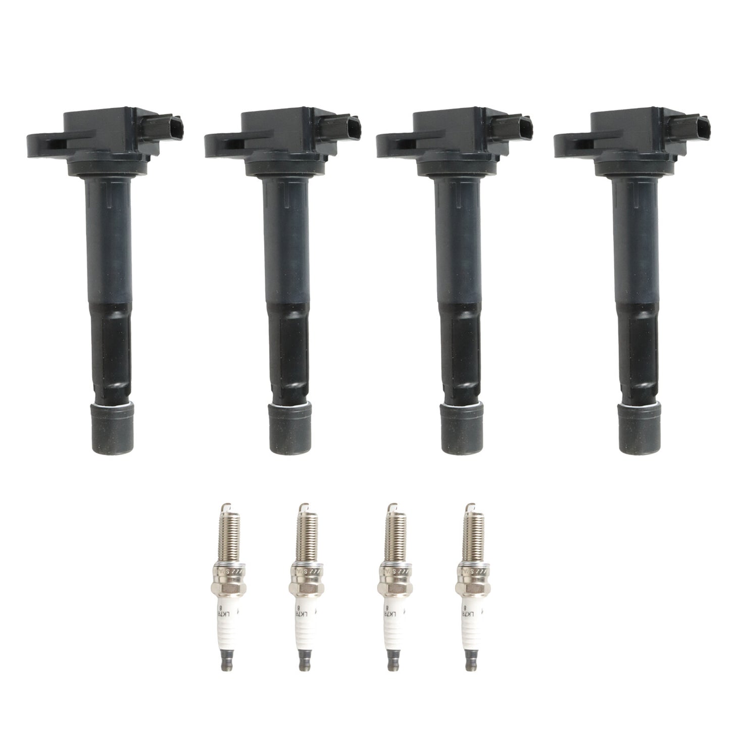 4pcs Ignition Coils UF629+4pcs Iridium Spark Plugs for 2009-14 for Acura TSX L4 2.4L
