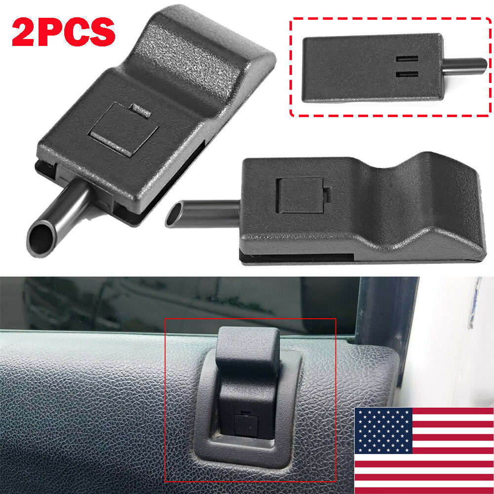 2X for Chevy / for GMC Silverado/ for Sierra 07-13 Door Lock Knobs Front/Rear Ebony US