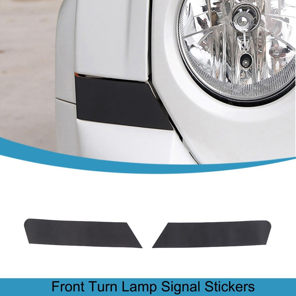 Front Turn Signal Light Lamp Sticker Decal Cover Trim for Jeep Patriot 2011-2016