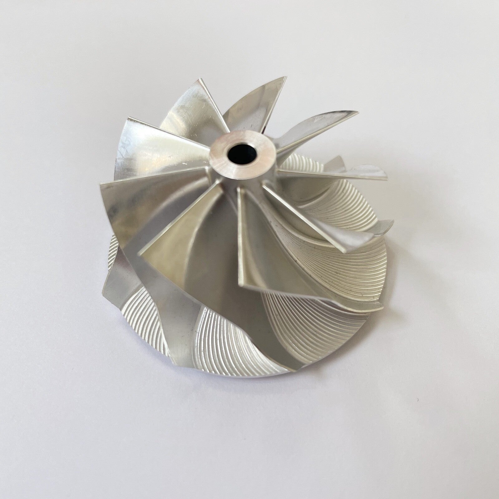 TD03 39.10/46.00 mm 9+0 Blade High-Performance Turbine Billet Compressor Wheel