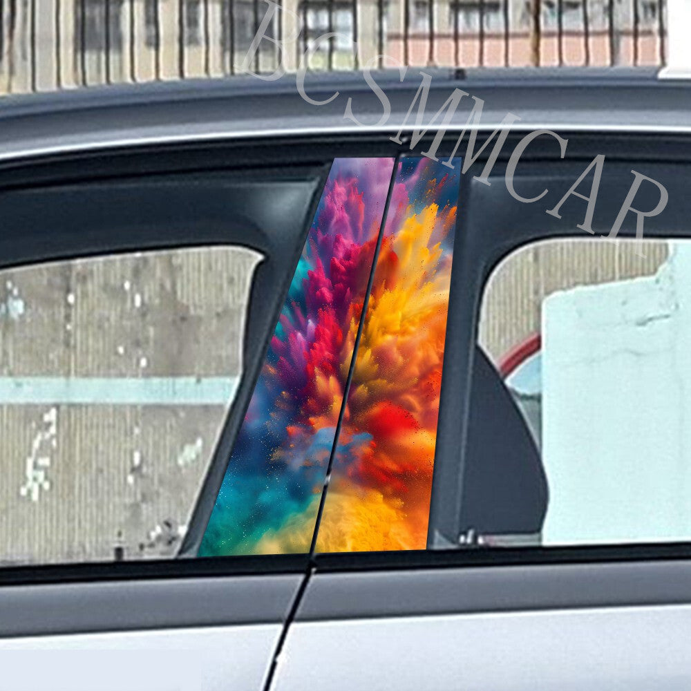 Car Stickers Vinyl Decals Anime Decoration for Automobile B-pillar Waterproof