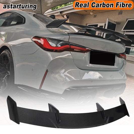 Fit for BMW G80 M3 G82 M4 Coupe 2021-23 Real Carbon Rear Trunk Spoiler Wing Lip