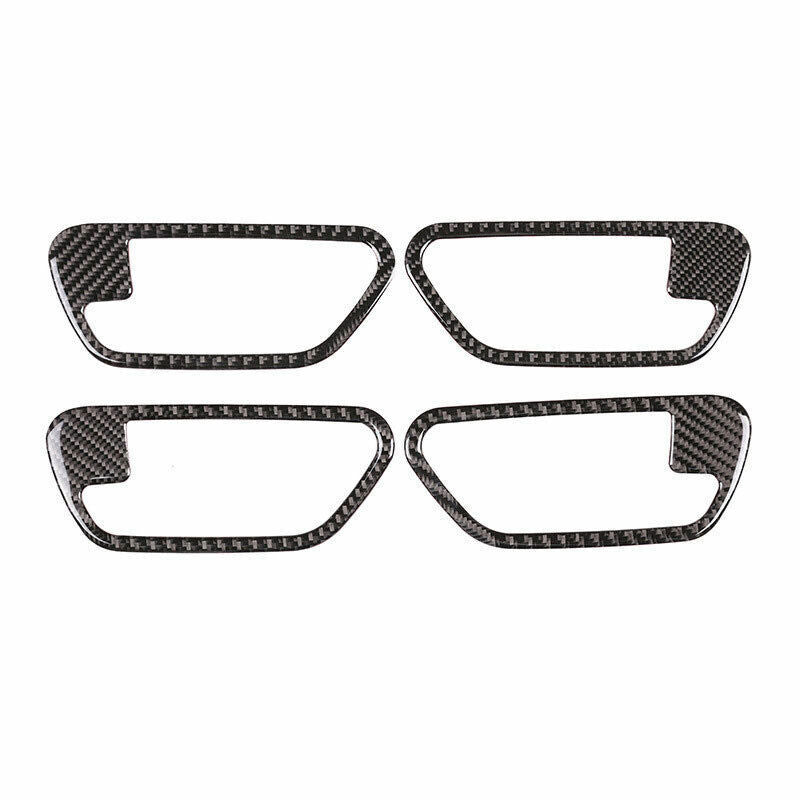 for BMW 3 4 Series GT 2014-18 Real Carbon Fiber Inner Door Handle Cover Trim 4P