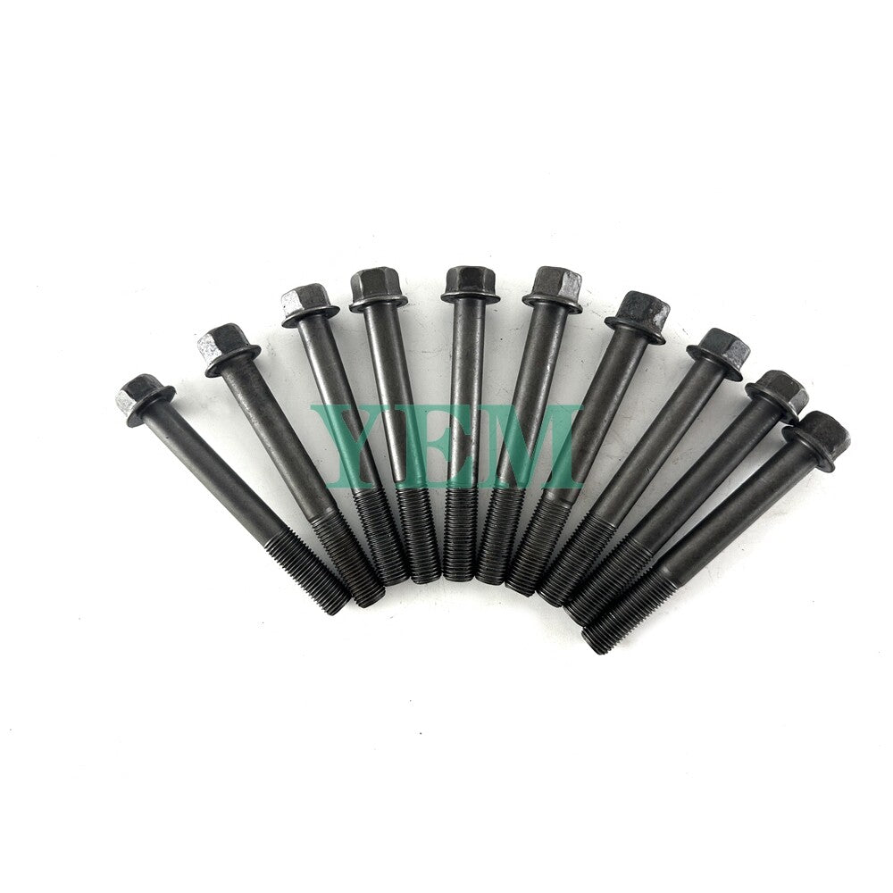 1 Set Engine Head Bolt 10pcs For Yanmar 2TNV70 Engine 2TNV70 Cylinder Head Bolt