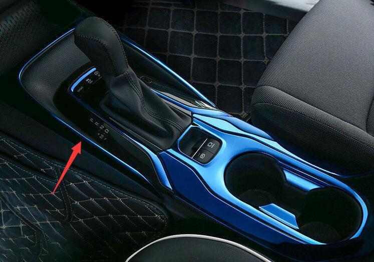 for Toyota for Corolla 2020-2023 Blue Titanium Center Console Gear Shift Frame Trim