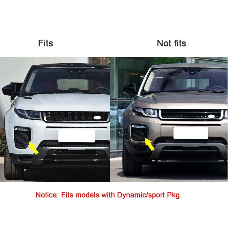 Pair Front bumper Foglight Lamp Cover for Land Rover / for Range Rover Evoque 2016-19
