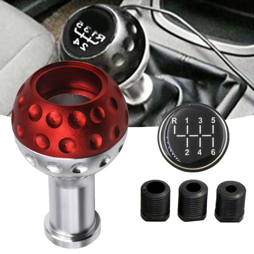 Aluminum 6MT Car Gear Shift Knob Head Manual gear lever Handball Red