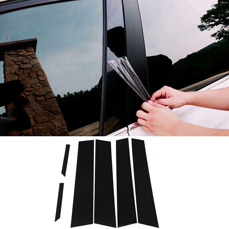for Chrysler 300 2011-21 Piano Black Pillar Posts Door Window Molding Strip Trim