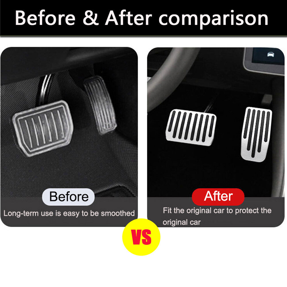 Fit for Tesla Model 3 2017-2021 Brake Gas Foot Accelerator Pedal Covers 2PCS