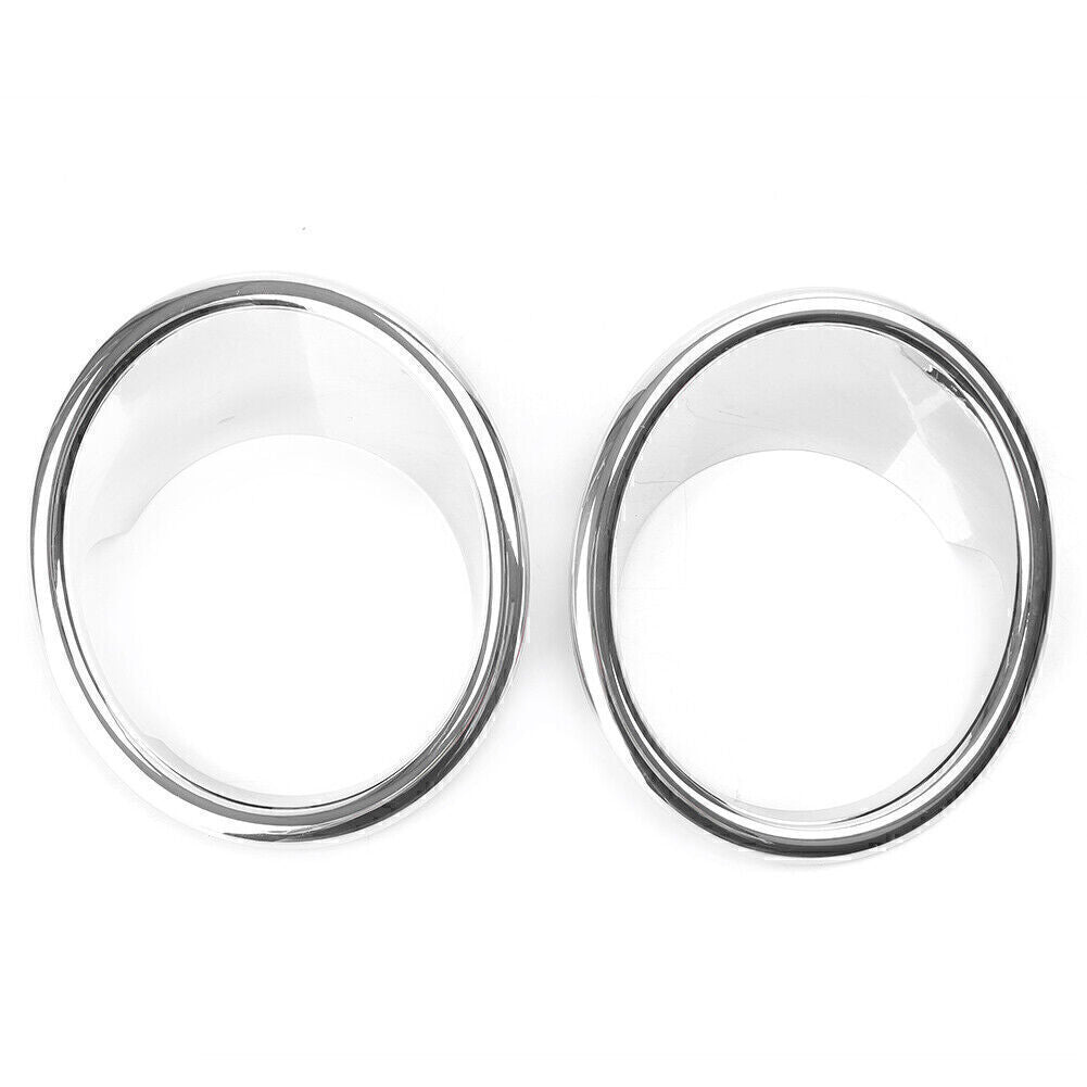 2x Chrome Front Fog Light Lamp Cover Trim For Fit for BMW X5 F15 2014-2018