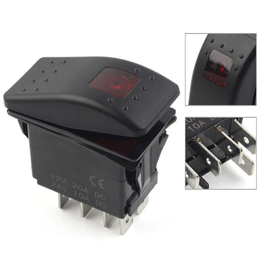Rocker Start Stop Switch For Onan 308-1038 RV Generator 5PINS Connector