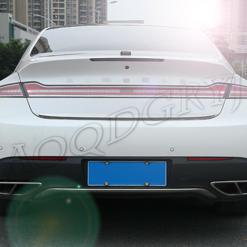 for Lincoln MKZ 2017-2020 STAINLESS REAR TRUNK TAIL GATE DOOR LID COVER TRIM