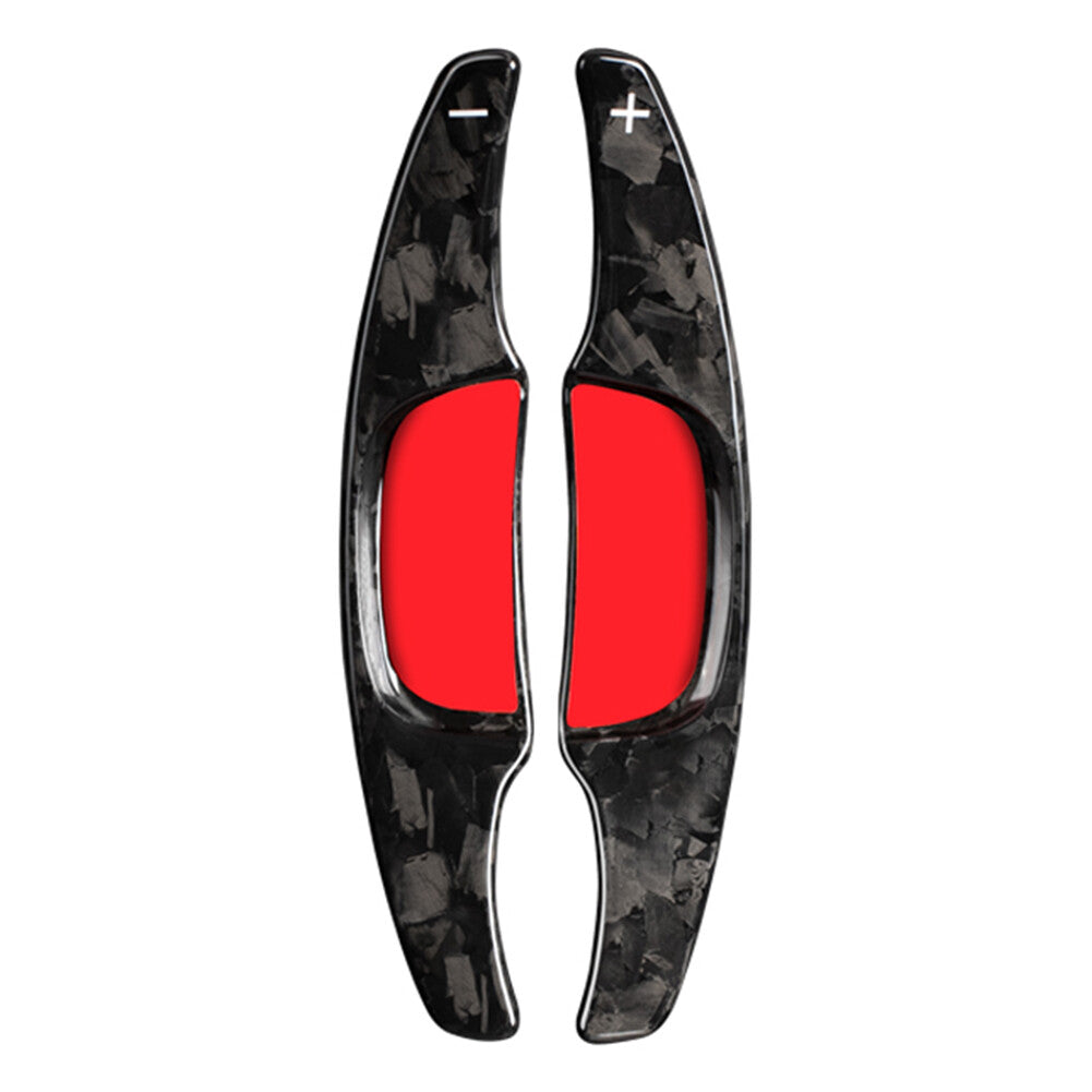 Carbon Fiber Steering Wheel Paddle Shifter Extension Fit for Mazda 3 2020-2021 Pair