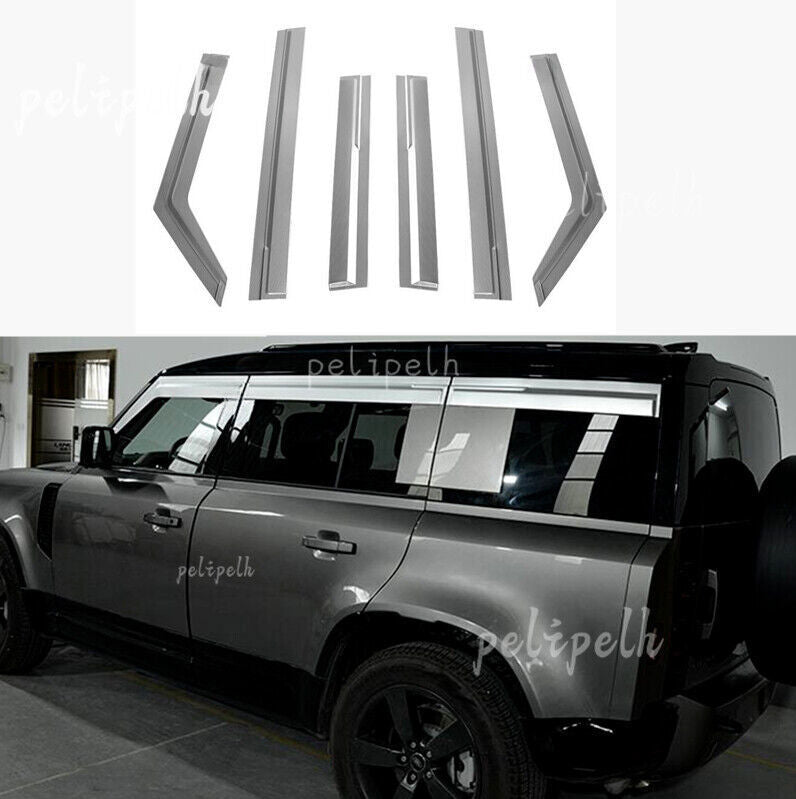 for Defender 110 2020-2024 Aluminum Window Wind Visors Rain Guard Vent Deflector