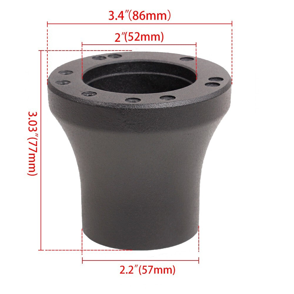 For EZGO TXT RXV Black Adapter+13inch for Golf Cart Black Steering Wheel Accessories