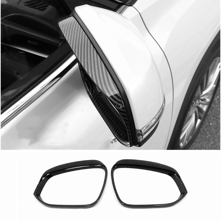 For 2021-2023 for Toyota for Sienna Carbon Rearview Side Mirror Rain Eyebrow Frame Trim