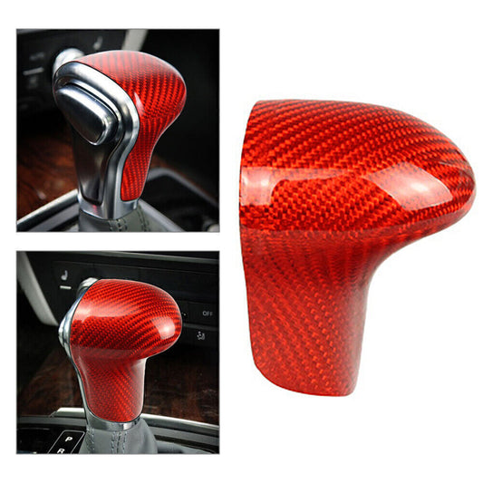 Car Shift Knob Cover Shell Protector Fit for Audi A4 A5 Q5 Q7 A6 A7 S6 S7 Red