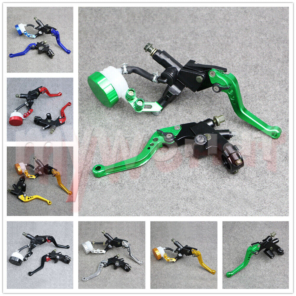 Fit for KAWASAKI Clutch Brake Levers 22mm Master Cylinder Reservoir Set