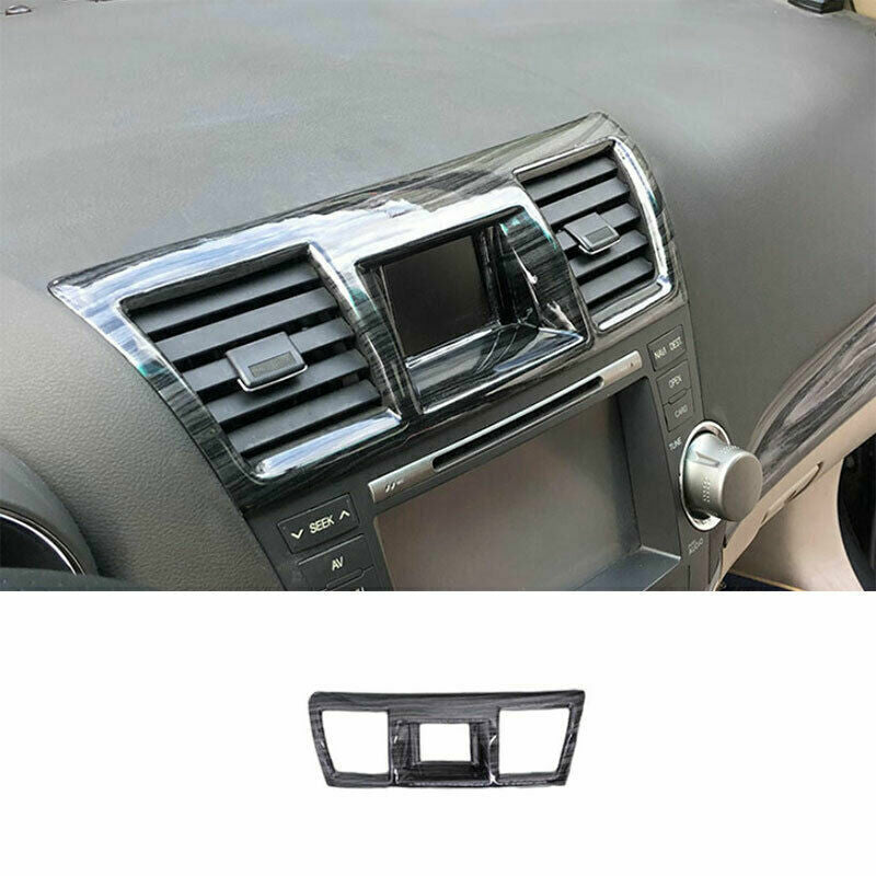for Toyota Highlander 08-2013 Black Wood Grain Middle Air Outlet Vent Cover Trim