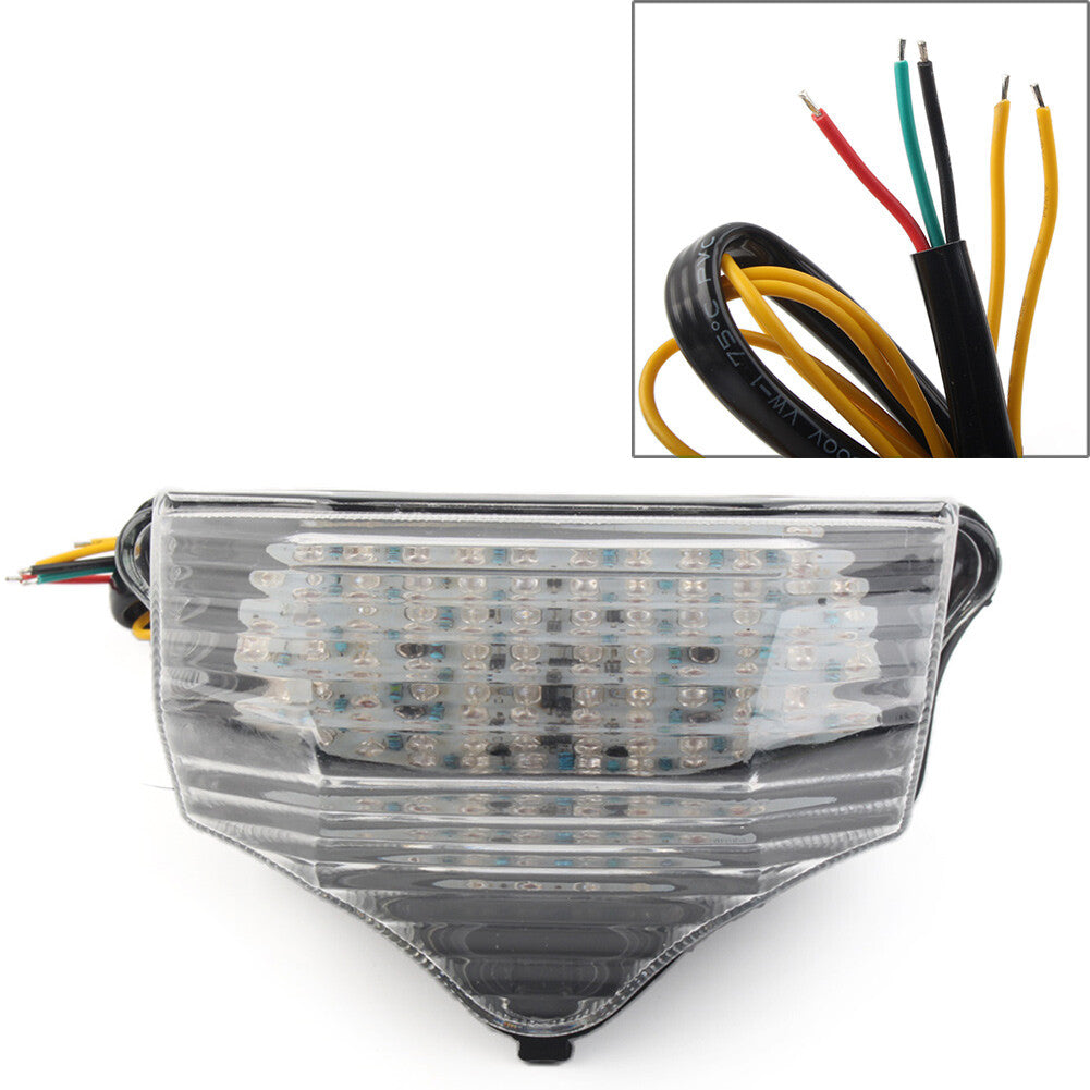 LED Taillights Brake Turn Signal Smoke Lens for Yamaha FZ600 FZ6 FAZER 2004-09