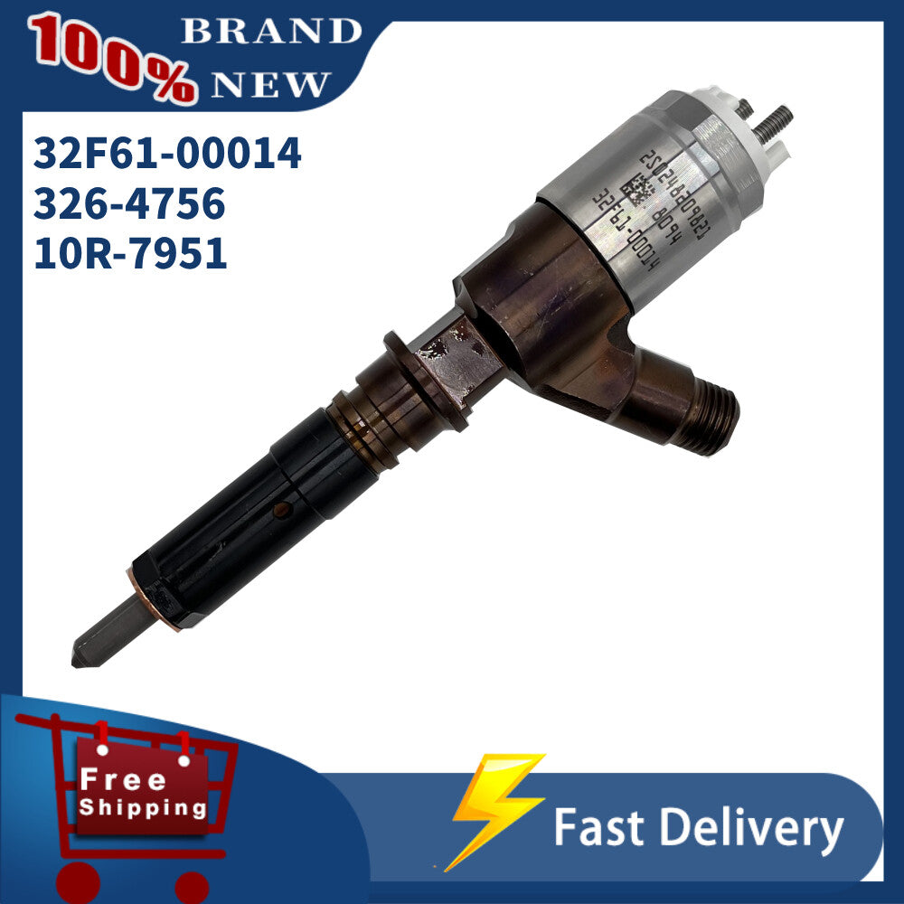Diesel Fuel Injector 326-4756 32F61-00014 CAT 312D Excavator C4.2 C6.4 Engine