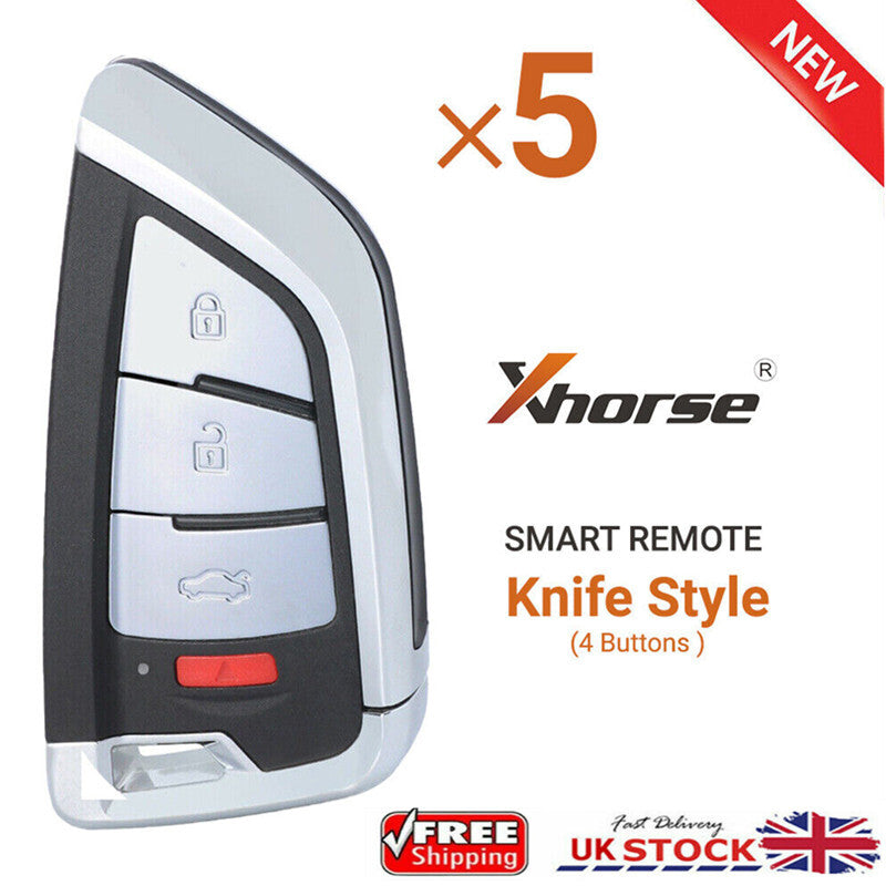 5x Universal Smarty Remote Key 4 Buttons XSKF20EN For VVDI Key Tool Max