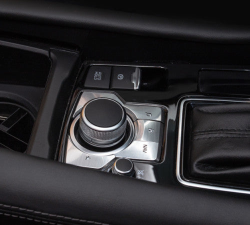 for Mazda 6 Atenza 2018-2020 Silver Inner Gear Shift Switch Button Knob Stickers