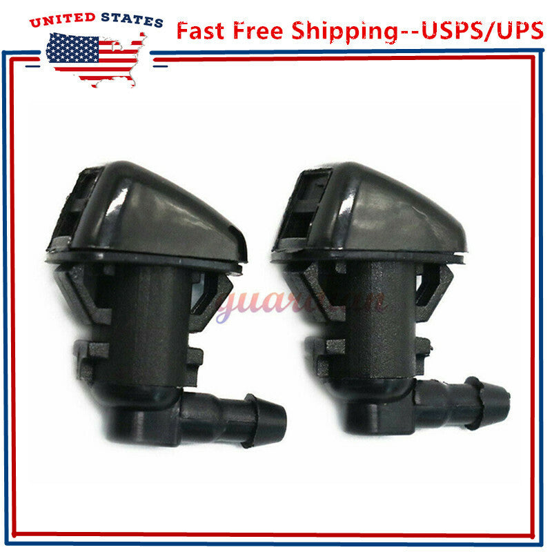 2x Windshield Washer Nozzle Jet Spray for Jeep for Dodge 2007 2008 2009 2010 2011