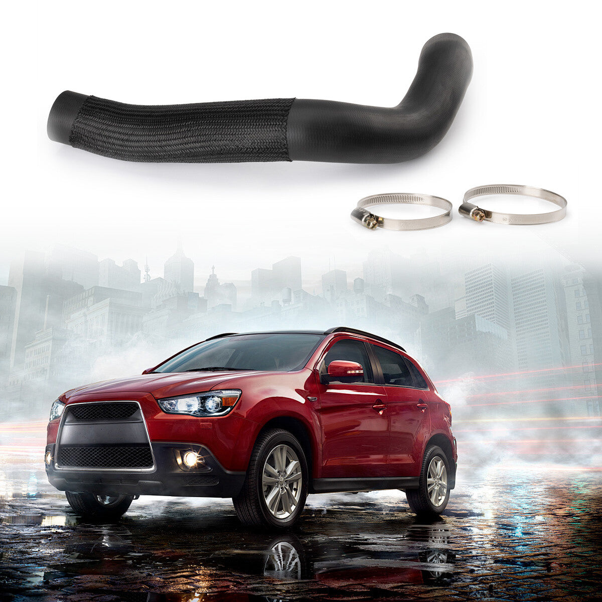 One brand new black 1505A200 tubing hose for Mitsubishi Pajero 2005-2014 3.2L diesel engines.