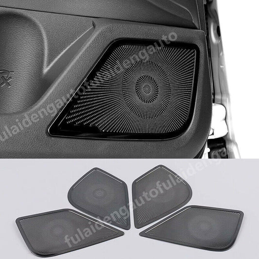 4pcs for Nissan Altima 2019-2022 Black Titanium Interior Door Speaker Panel Trim