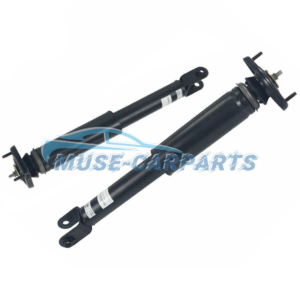 A pair of rear right and left shock absorber struts with electric adjustment for Lincoln MKC 2015-2019.